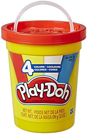  Play-Doh 2-lb. Bulk Super Can of Non-Toxic Modeling  Compound with 4 Classic Colors - Red, Blue, Yellow, and White less expensive